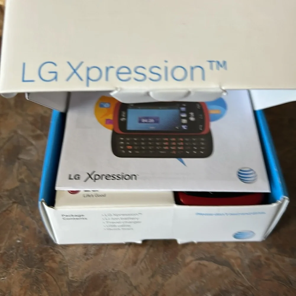 LG Xpression C395 Red Sliding Cell Phone